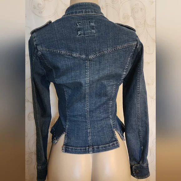 Live a little jean jacket sz PP - Picture 3 of 4